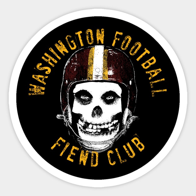 WASHINGTON FOOTBALL FIEND CLUB Sticker by unsportsmanlikeconductco